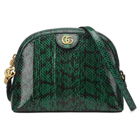 Gucci green bag with snake